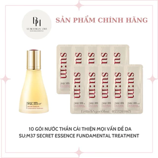 Combo 10 Gói Nước Thần Sum Secret Cải Thiện Mọi Vấn Đề Da - Su:m37 Secret Essence Fundamental Treatment