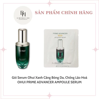 Gói Tinh Chất Căng Bóng Da, Chống Lão Hoá Serum Ohui Xanh - OHUI PRIME ADVANCER AMPOULE SERUM