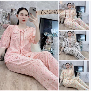 Đồ bộ tole nữ,bộ lanh mặc nhà tay bồng pyjama viền hàng thiết kế VNXK F21 siêu xinh mềm mỏng nhẹ.