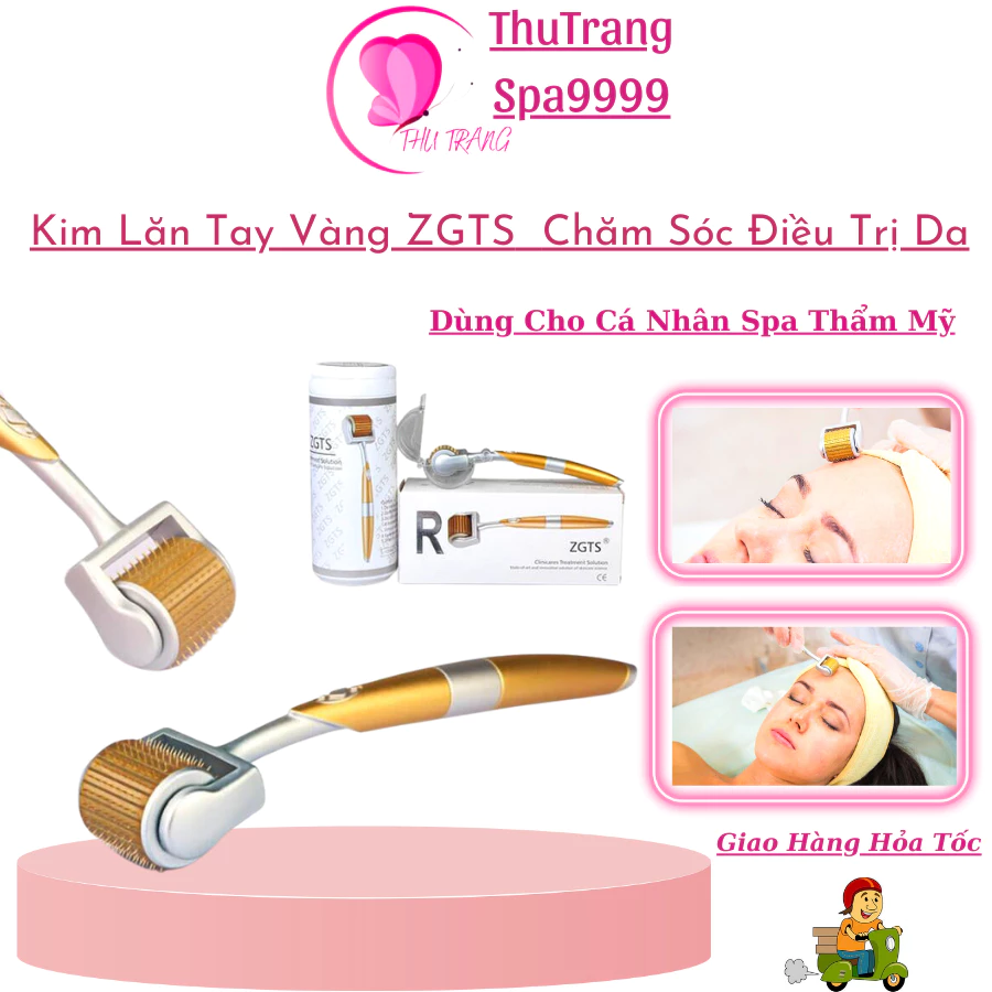 Cây Kim Lăn Tay ZGTS Kim Lăn Mặt Cây Lăn Kim Vàng | Cho Tóc Da Đầy Đủ Kích Cỡ 0.25 Đến 2.0