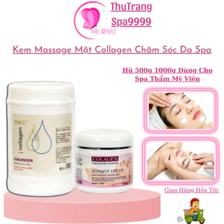 Kem Massage Mặt Collagen Kem Masa | Hũ 500g 1000g Chuyên Dụng Dành Cho Spa Thẩm Mỹ