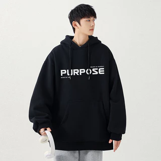 Áo hoodie nam form rộng FURPOSE, áo nỉ nam có mũ chùm đầu phong cách Basic mặc đi chơi đi học thời trang