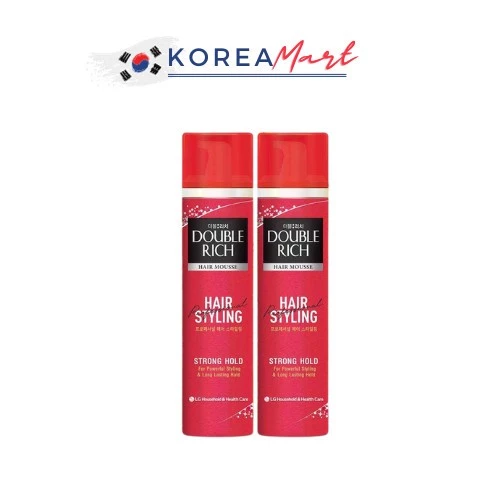 Gel Keo Xịt Tạo Kiểu Và Giữ Nếp Mạnh Double Rich Hair Mousse 150ml/170ml