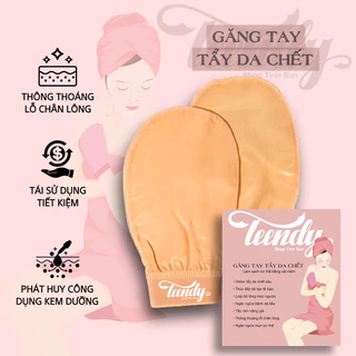 Găng tay tẩy tế bào chết cao cấp - TEENDY ( găng tay kỳ ghét )