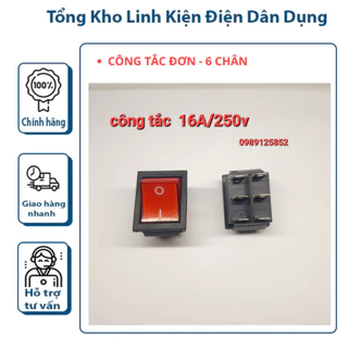 Công tắc bập bênh - KCD4 16A/250V 6Pin 31x25mm