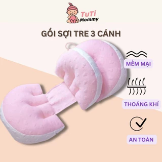 Gối kê bụng bầu EasyMom, gối bầu cánh tiên cao cấp nâng đỡ bụng hỗ trợ giảm đau lưng cho mẹ bầu Tutimommy