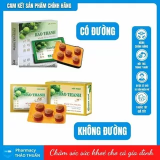 Viên ngậm bảo thanh - viên ngậm ho - bổ phế trừ ho long đờm [vỉ 5 viên]