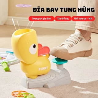 Đồ chơi đĩa bay tung hứng cho bé vận động thể thao tăng cường tương tác với ba mẹ