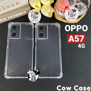 Ốp lưng Oppo A57 4G 2022 chống sốc silicon dẻo trong Cowcase | Vỏ điện thoại Oppo bảo vệ camera toàn diện TRON