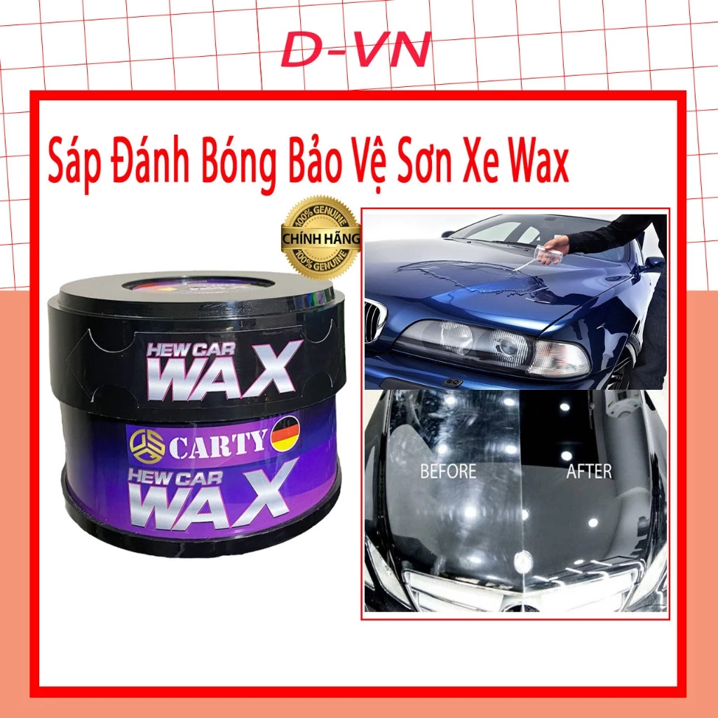 [ Chính Hãng ] Wax Phủ Bóng Sơn Xe Ô tô - Phủ Ceramic Làm Đẹp Xe - Sáp Đánh Bóng Sơn