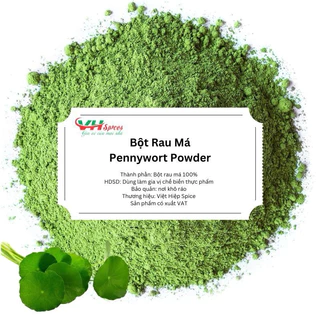 Bột Rau Má Sấy Lạnh Siêu Mịn Nguyên Chất Túi 500g(Pennywort Powder) Việt Hiệp