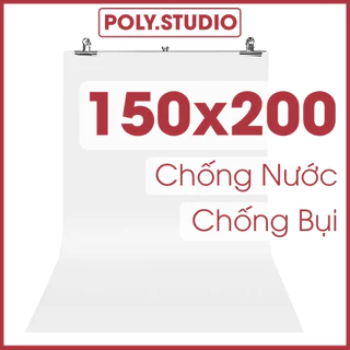 Phông Nền Chụp Ảnh PVC Khổ Lớn 150x200 cm Màu Trắng