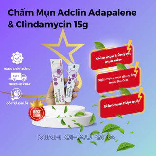 Gel Chấm Mụn Adclin Giảm Mụn Trứng Cá Hiệu Quả Adâplene & Clinda 15G | minhchauskicare