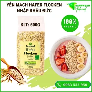 Yến mạch giảm cân, yến mạch cán dẹt cho người ăn kiêng HAFER FLOCKEN 500g