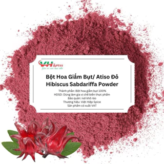 Bột Hoa Giấm Bụt (Hoa Atiso Đỏ, Hoa Bụp Giấm) Túi 500gr Việt Hiệp