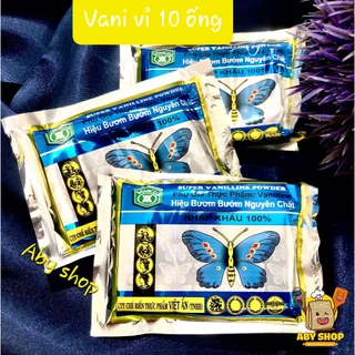 Bột vani vỉ 10 ống ⚡ GIÁ SỐC ⚡ vỉ 10 ống vani dùng để làm bánh, mứt, kem, nấu chè