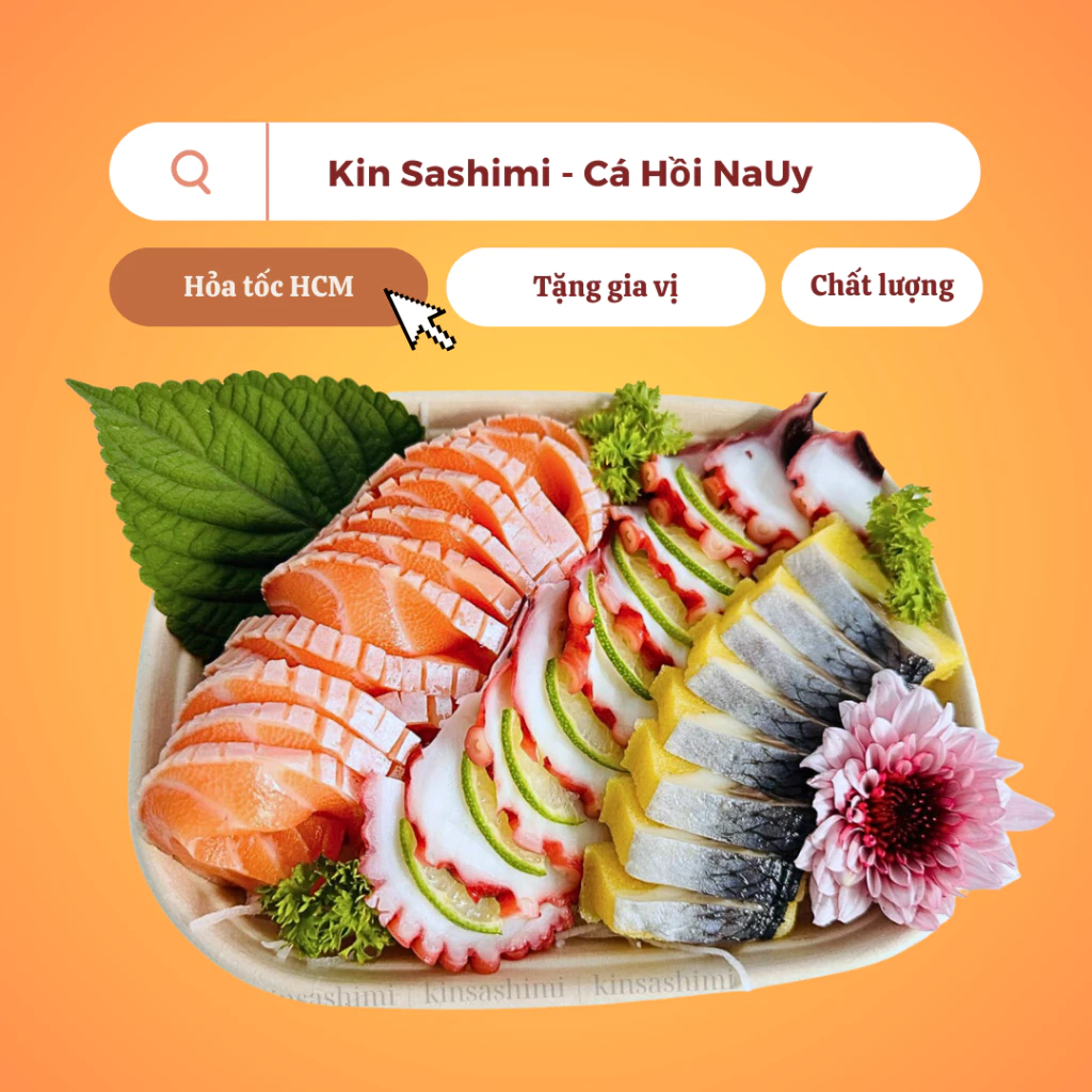 [HCM-GIAO HỎA TỐC 2H] Sashimi Cá Hồi, Bạch Tuộc, Cá Trích