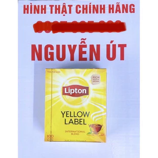 trà lipton nhãn vàng hộp 100 gói x 2g hàng cty