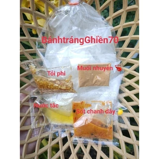 Bánh tráng sốt chanh dây