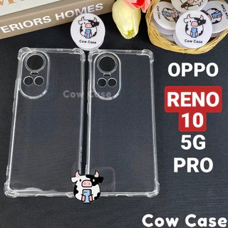 Ốp Oppo Reno 10, 10 Pro 5G chống sốc silicon dẻo trong Cowcase | Vỏ điện thoại Oppo Reno10 bảo vệ camera toàn diện TRON