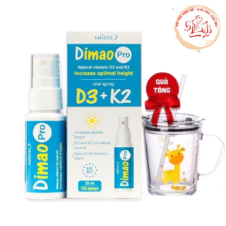 Dimao Pro D3K2 - Bổ Sung Vitamin D3 K2 Dạng Xịt Tăng Hấp Thu Canxi, Tăng Chiều Cao Cho Bé chai 25ml