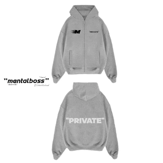 Áo khoác hoodie zip có dây kéo MENTALBOSS FULL MODEL