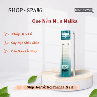 Que nặn mụn malika , kim nặn mụn chất liệu thép 304 siêu chắc chắn tiện lợi