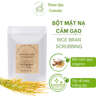 Bột mặt nạ cám gạo HomeSpa -  Tẩy tế bào chết, trắng da, mờ thâm sạm - 10g/ 50g/ 100g