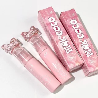 Son bóng PINK COCO Bow Ripple Mirror Lip Glaze Chính Hãng căng mọng môi hiệu ứng tráng gương