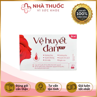 ✅[Chính Hãng] Vệ Huyết Đan - Hỗ trợ bổ huyết, điều hòa kinh nguyệt, bổ sung sắt Dược CVI (Hộp 20 viên)