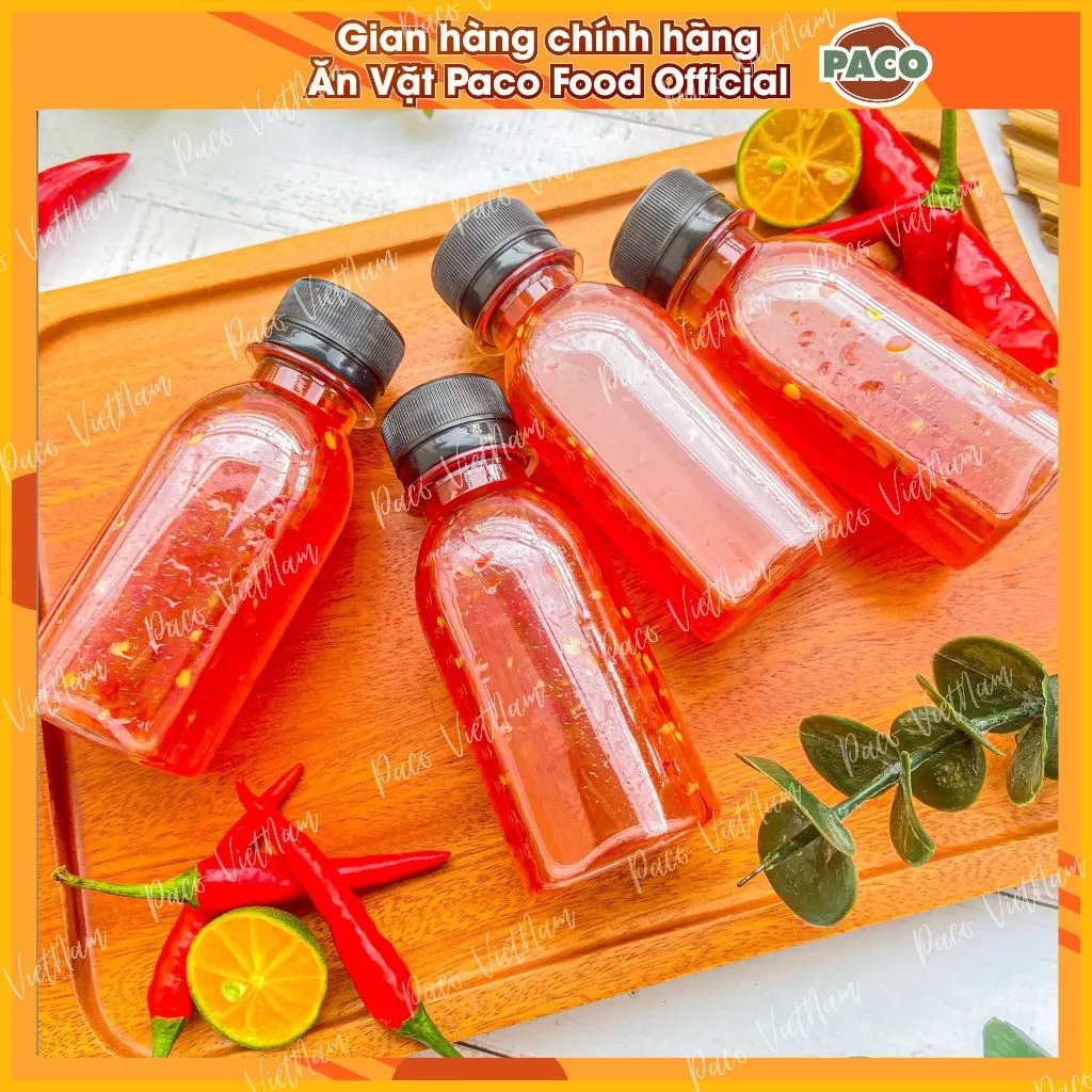 lẻ chai sốt tắc 100ml ăn kèm bánh tráng trộn gỏi chấm PACO FOOD chuẩn vị organic nhà nấu ngon chất lượng