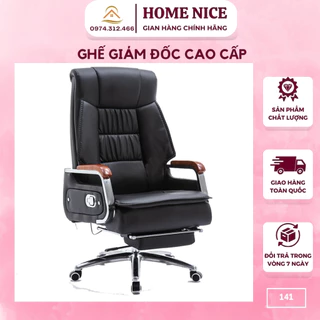 Ghế Giám Đốc,Ghế Văn Phòng Bọc Da Cao Cấp Có Gác Chân Ngả Lưng-Ghế Giám Đốc Giá Tốt M141