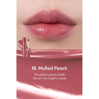 [SON CHIẾT][18 MULLED PEACH] Son Tint bóng siêu lì, căng mọng cho môi Hàn Quốc Romand Juicy Lasting Tint 5.5g