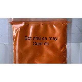 Bột nhũ ca may màu cam đỏ 100 g