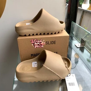 Dép đúc YEEZY SLIDE Nam Nữ xăng đan bản vân nhám 2023 5cm dập logo và form chuẩn full size chống thấm nước