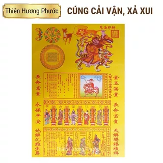 Cúng cải vận xả xui 45cm 1 lá