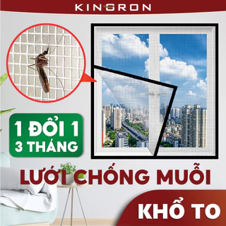 Lưới dán chống muỗi sợi thuỷ tinh, Rèm lưới chắn bụi bẩn, chống thấm, côn trùng gây hại bay vào nhà KINGRON