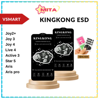 Cường Lực Kingkong Vsmart Live 4,Joy 4 ,Active 3,Joy 2plus Joy 3,Aris, Aris Pro, Star4, Star 5 Full màn tặng bộ dán