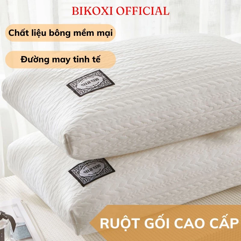 Ruột Gối Bikoxi Ruột Đặc Khử khuẩn Chống Xẹp Lún Êm Mềm Mịn