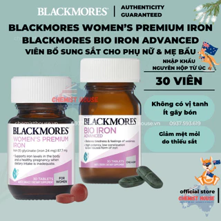 [Hàng chuẩn ÚC] Blackmores Pregnancy Iron - Viên uống bổ sung sắt cho mẹ bầu 30 Viên cao cấp không bón không tanh