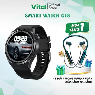 Smart watch Đồng hồ thông minh GT8 nghe gọi bluetooth, nghe nhạc, theo dõi nhịp tim, chống nước, thể thao GD418