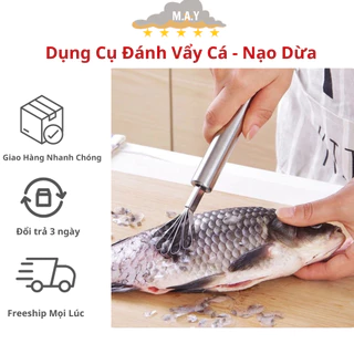 Dụng Cụ Đánh Vẩy Cá - Nạo Dừa Nạo Rau Củ Quả Làm Mứt Nhanh Chóng Thuận Tiện _ Đồ Dùng Nhà Bếp