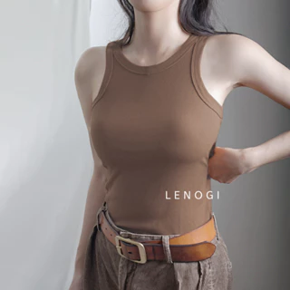 Áo ba lỗ khoét vai ❤️LENOGI❤️ Áo tanktop dáng dài chất liệu thun tăm cotton mặc mềm mịn mát