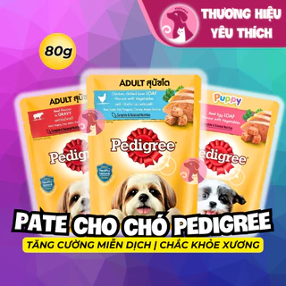 [SALE LỚN] COMBO 6 gói Pate cho Chó Pedigree gói (480gr - Mix vị)