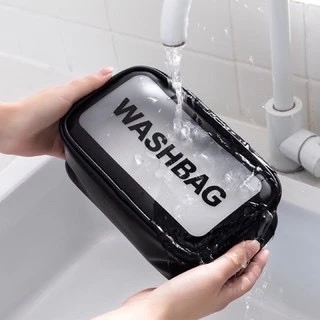 Túi đựng mỹ phẩm SIZE S MÀU ĐEN trang điểm WASHBAG chống thấm nước túi du lịch đựng đồ trang điểm cá nhân