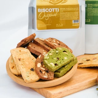 Bánh Biscotti mix nhiều loại hạt dinh dưỡng tự nhiên tốt cho người giảm cân, tập gym, yoga