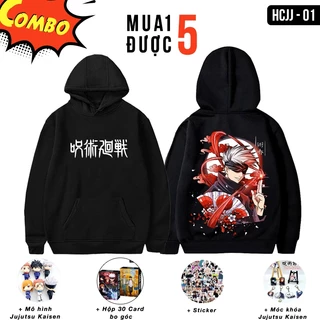 Combo Hoodie Jujutsu Kaisen - mua 1 được 5 Áo hoodie in hình Jujutsu Kaisen chú thuật hồi chiến Gojo Satoru Sukuna