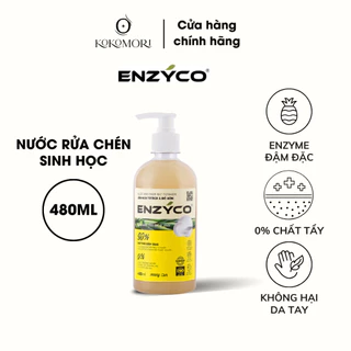 Nước Rửa Chén Sinh Học Enzyco Chiết Xuất Enzyme Từ Dứa Phù Hợp Với Da Nhạy Cảm 480ml