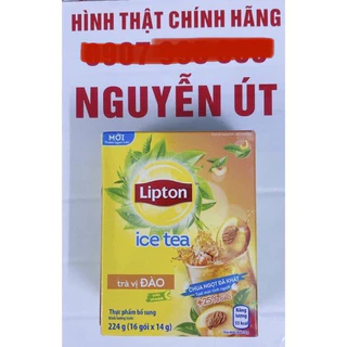 lipton đào hộp 16 gói x 14g