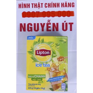 lipton chanh hộp 16 gói x 14g